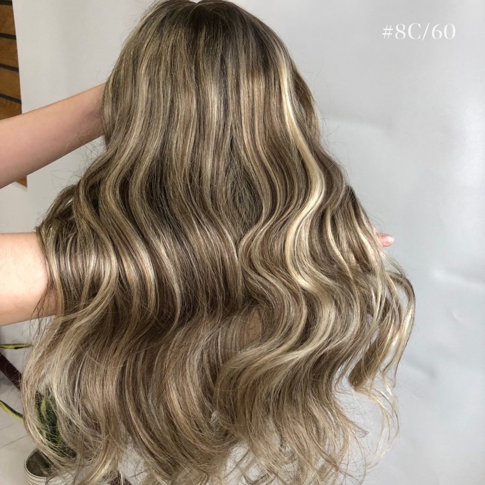 13X6 Lace Top Jewish Wig Premium Human Hair Wigs Balayage Blonde