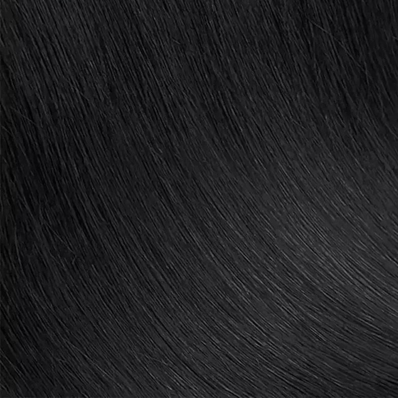 18" Jet Black Remy Human Hair Seamless Clip-In Extensions 100g