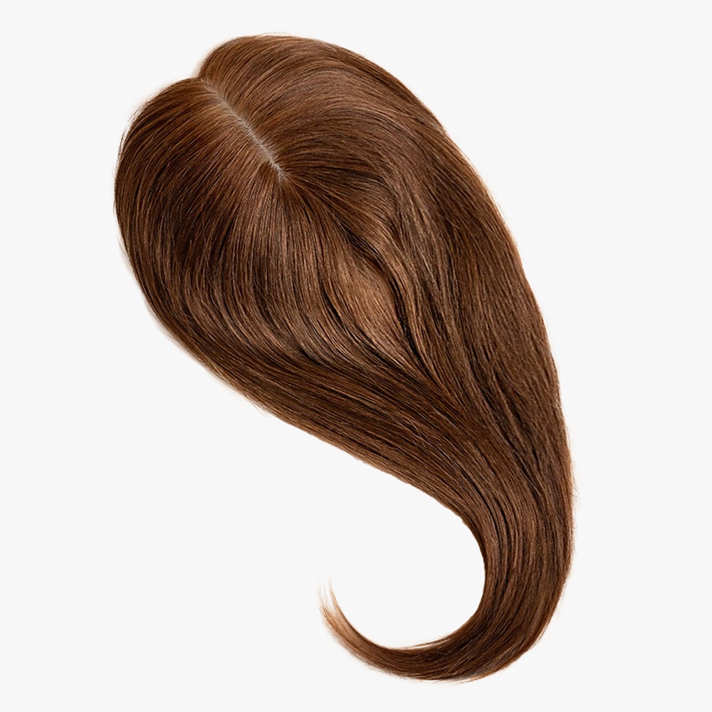 3"x5" Silk Base Hair Topper for Thinning Hair Medium Brown #4