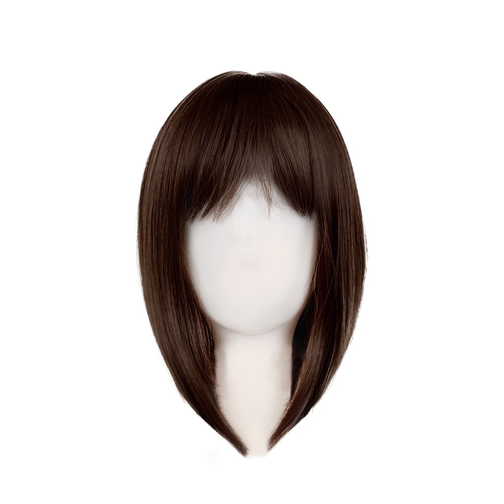 5x6 Mono Hair Topper with Bangs Chocolate Brown 12 Inch – AvyHair