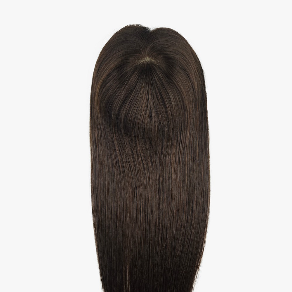 5x5 Remy Human Hair Topper Full Coverage for Thinning Crown #2