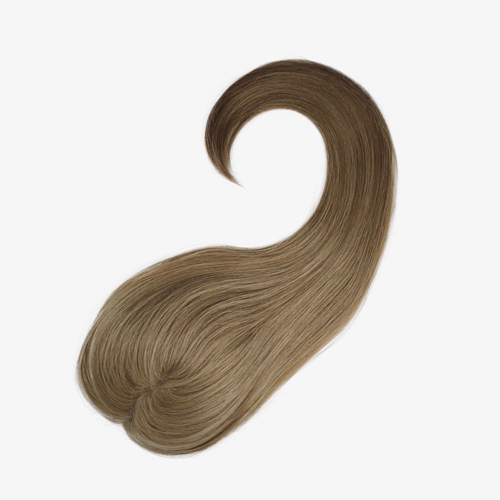 6"x5.5" Premium Remy Human Hair Swiss Lace Front Topper 20 Inch