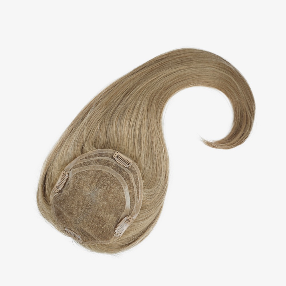 6"x5.5" Premium Remy Human Hair Swiss Lace Front Topper 20 Inch