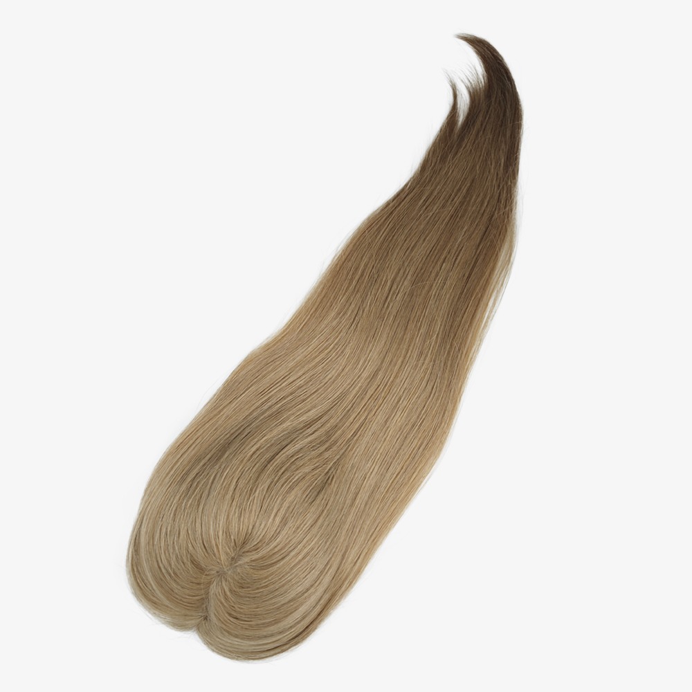 6"x5.5" Premium Remy Human Hair Swiss Lace Front Topper 20 Inch