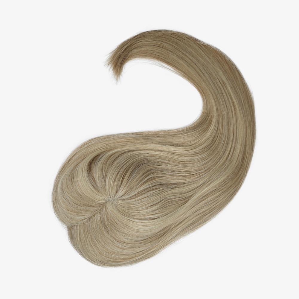 6"x5.5" Ultra-breathable Lace Top Human Hair Topper Light Blonde