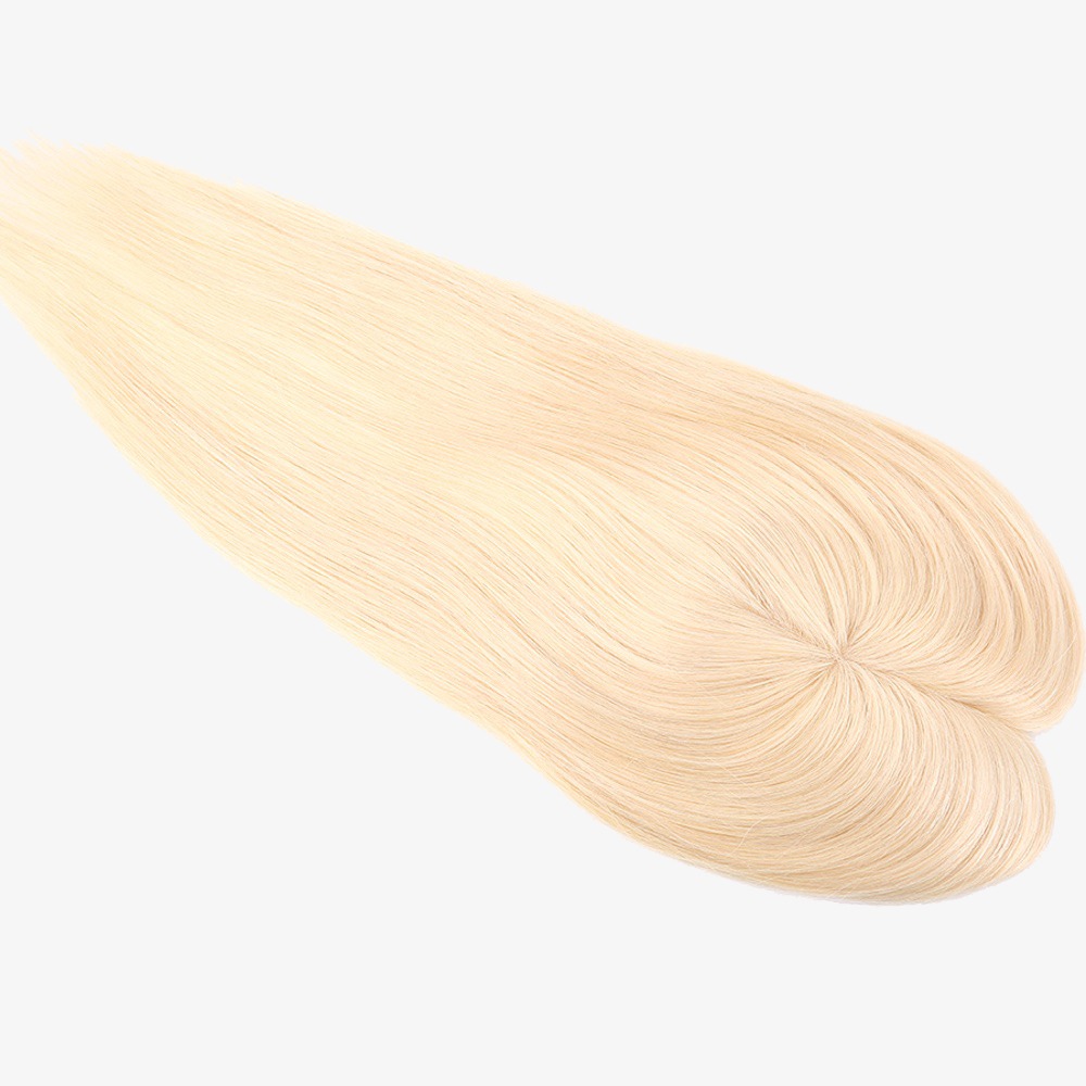 Blonde #613 16 Inch Mono Base Hair Topper | Natural Volume & Coverage