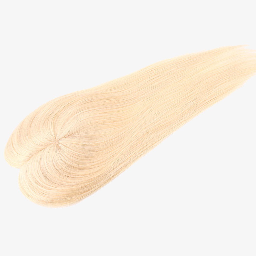 Blonde #613 16 Inch Mono Base Hair Topper | Natural Volume & Coverage
