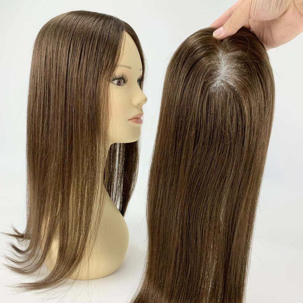 6”x5.5” Swiss Lace Topper | Ultra-breathable Lace Top Human Hair Topper