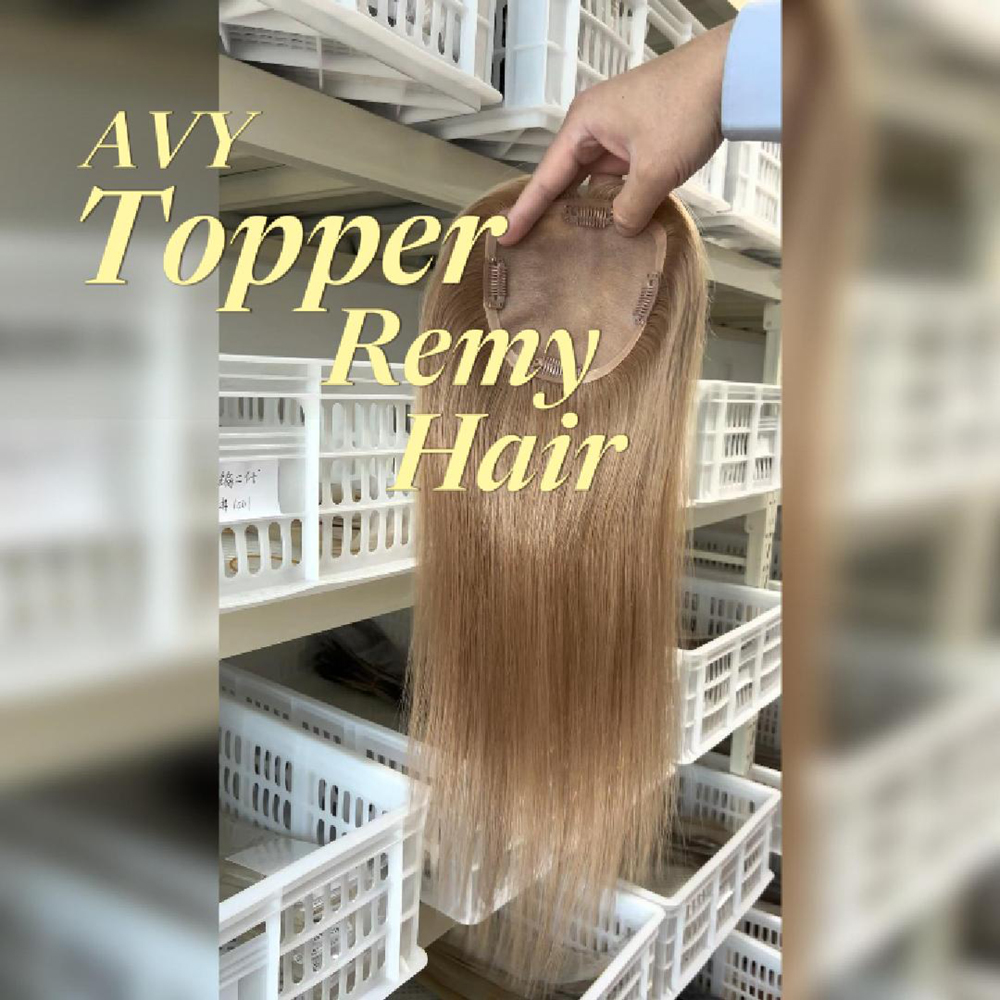 Human Hair 5x5 Mono Topper #8 Warm Medium Brown for Thinning Hair