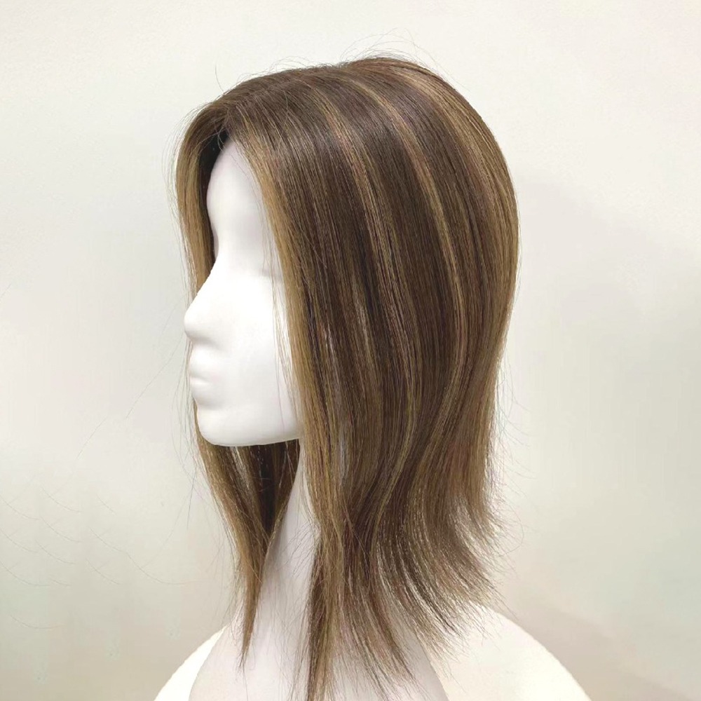 Mono Top 3"x5" Remy Hair Topper Lightweight Volumizer for Thinning Hair