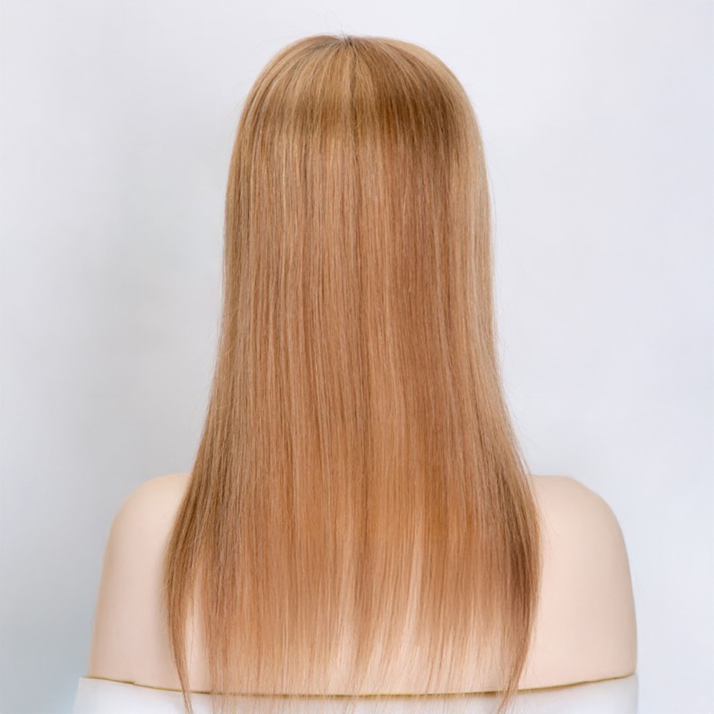 Premium 5"x6.5" Remy Hair Topper Golden Blonde Balayage