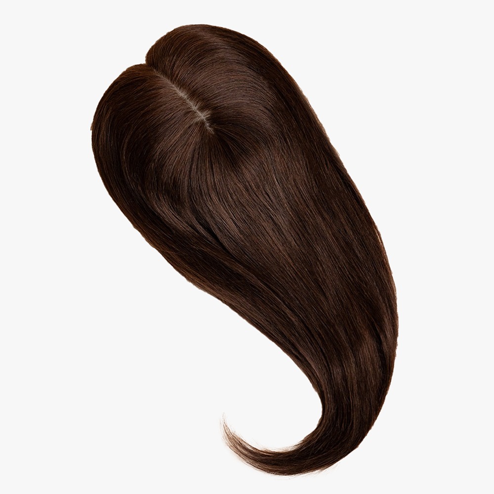 Premium Chocolate Brown Hair Topper #2 Perfect for Thinning Hair