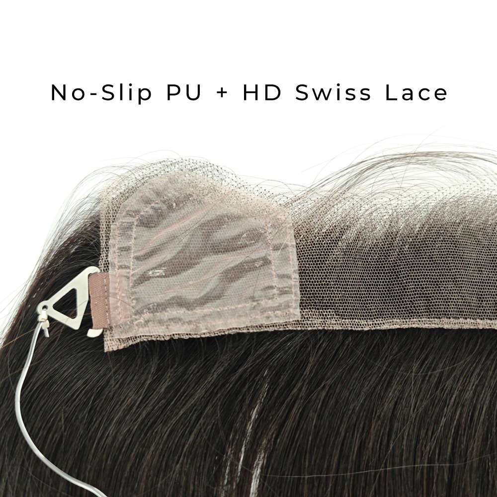 Premium Hairline Topper for Women Swiss Lace for Natural Scalp