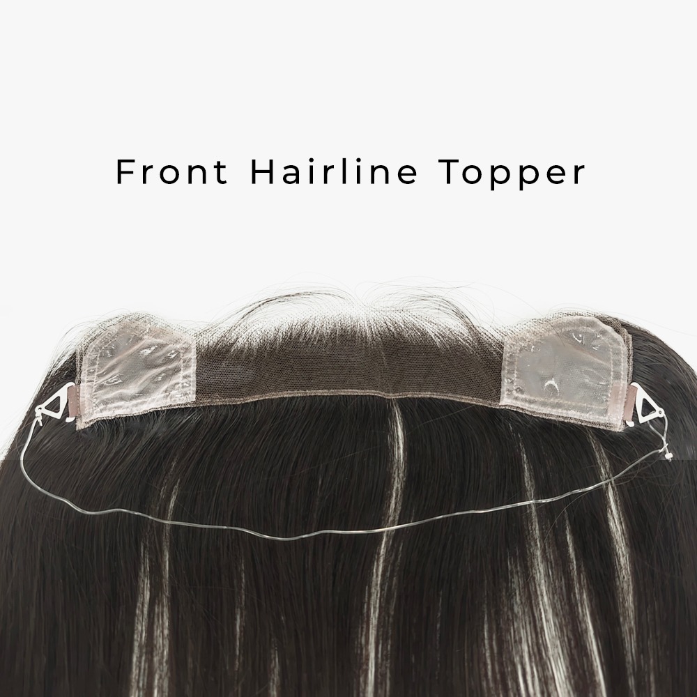 Premium Hairline Topper for Women Swiss Lace for Natural Scalp