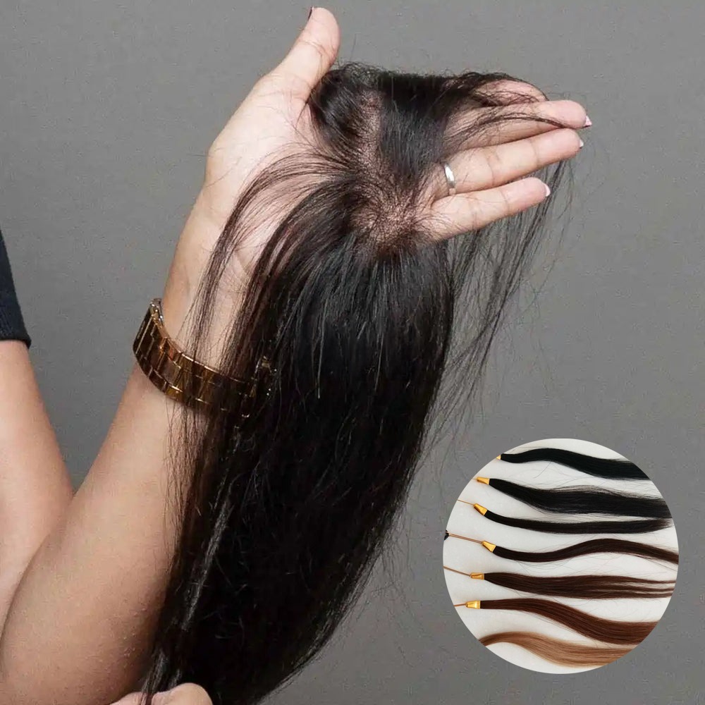 Hairline Topper #8 Warm Medium Brown | Seamless Hairline Solution