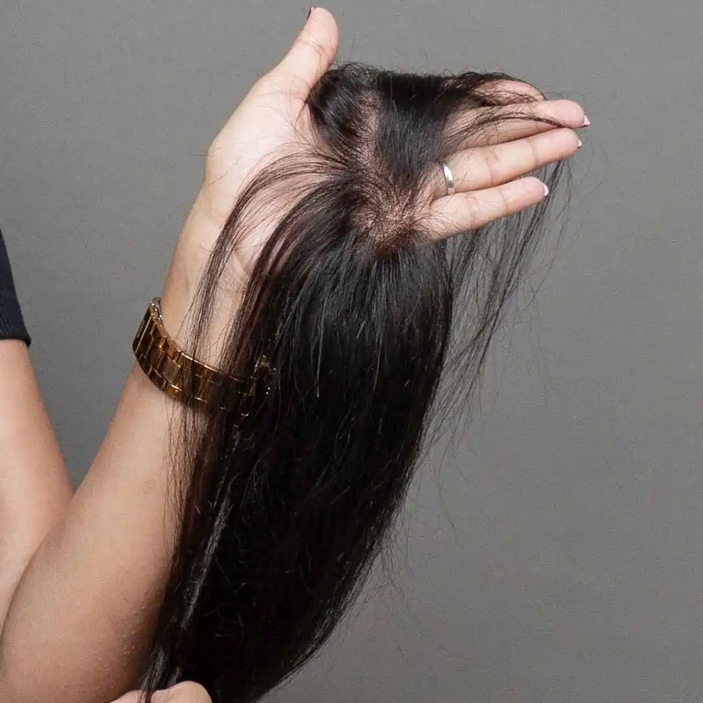 Premium Hairline Topper for Women Swiss Lace for Natural Scalp