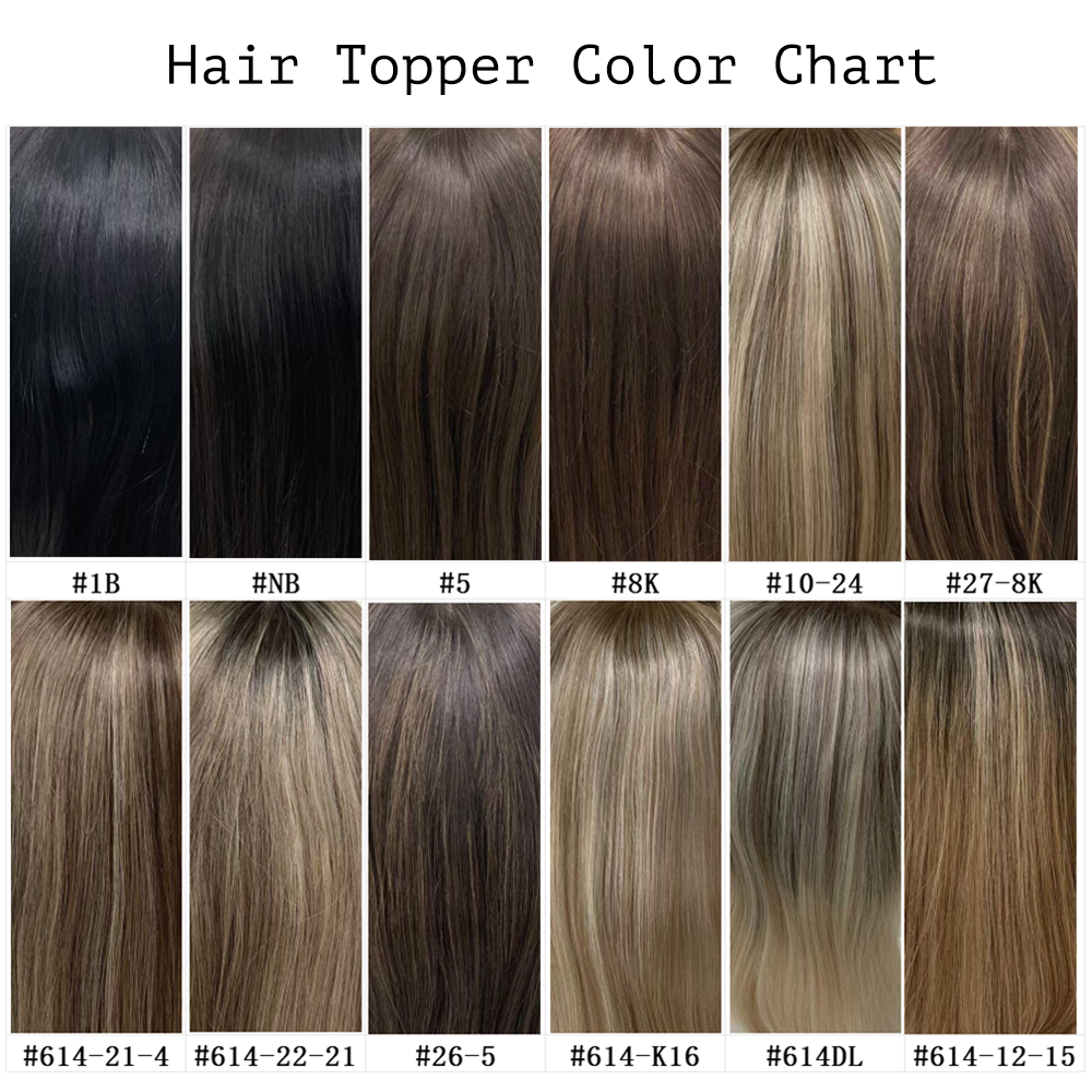 7"x8" Mono Top Human Hair Topper Natural Coverage for Thinning Crown