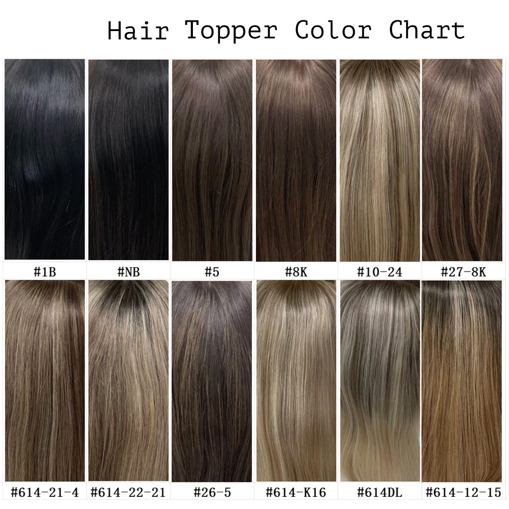 5.5”×6” Lace Front Mono Human Hair Topper for Women