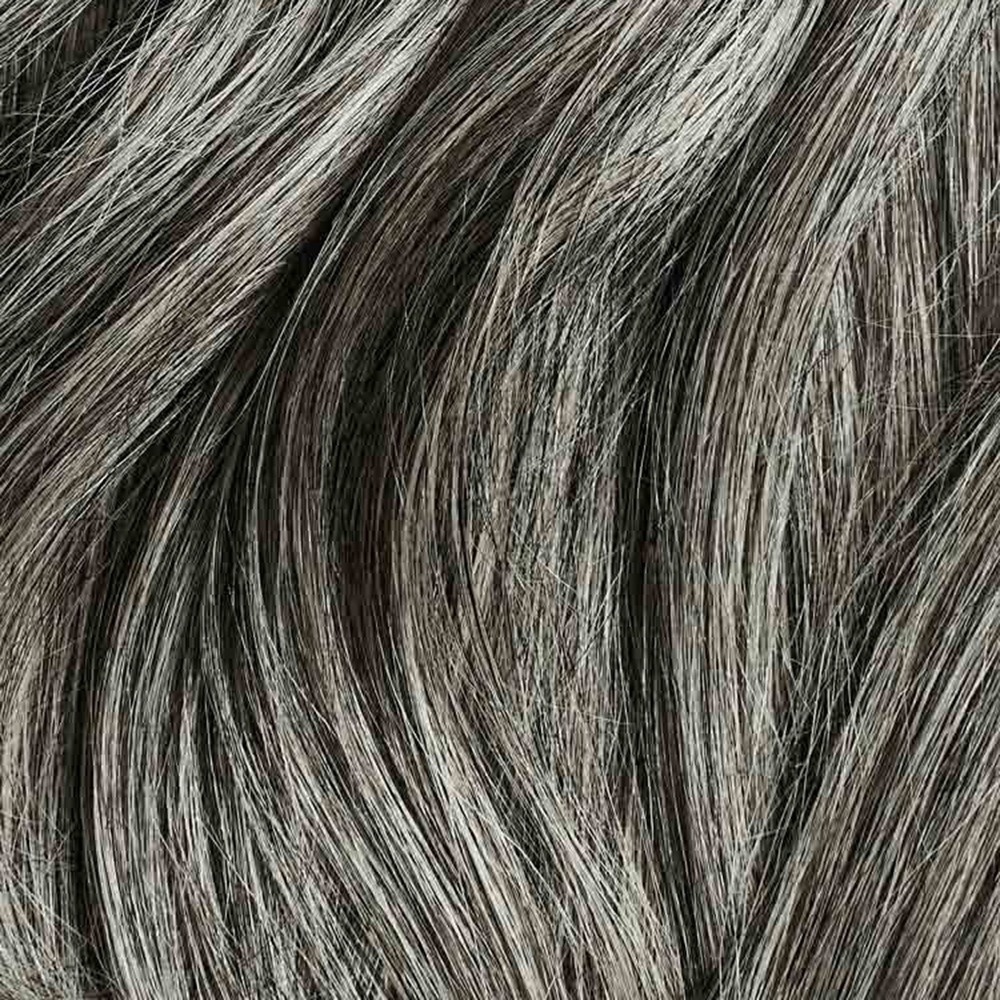 Salt and Pepper Hairline Topper Remy Human Hair for Natural Look