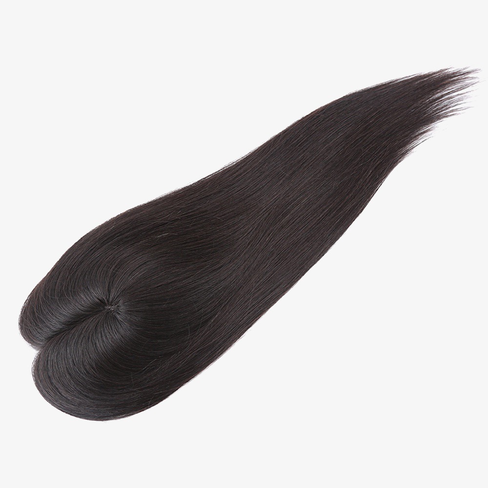 Ultra-Breathable Lace Top Human Hair Topper for Women | Natural Color